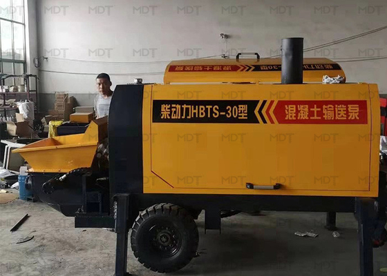 Небольшой трейлер машины Shotcrete MDT-30 установил конкретный насос